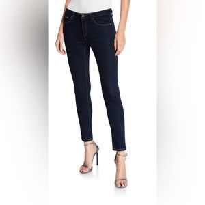 Michael Kors Izzy Cropped SKINNY Jeans Size 10 Dark Mid Rise